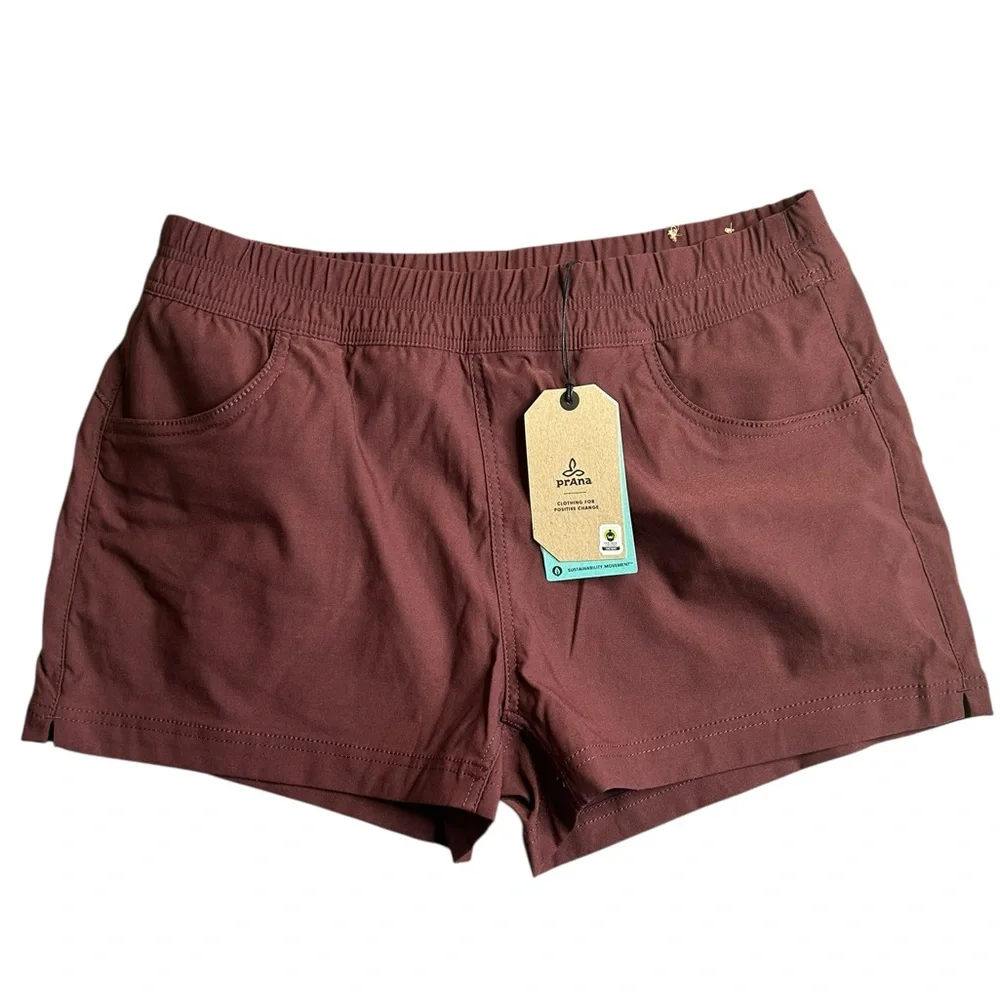 New Prana‎ Women’s Halle E-Waist Short II Size 14 inseam 3”